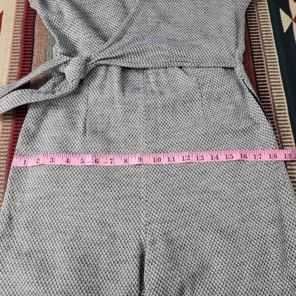 Ace & Jig Knightsbridge Wrap Jumpsuit Sz XS Gray Cotton Ankle Straight‎ Leg Boho - Picture 7 of 9